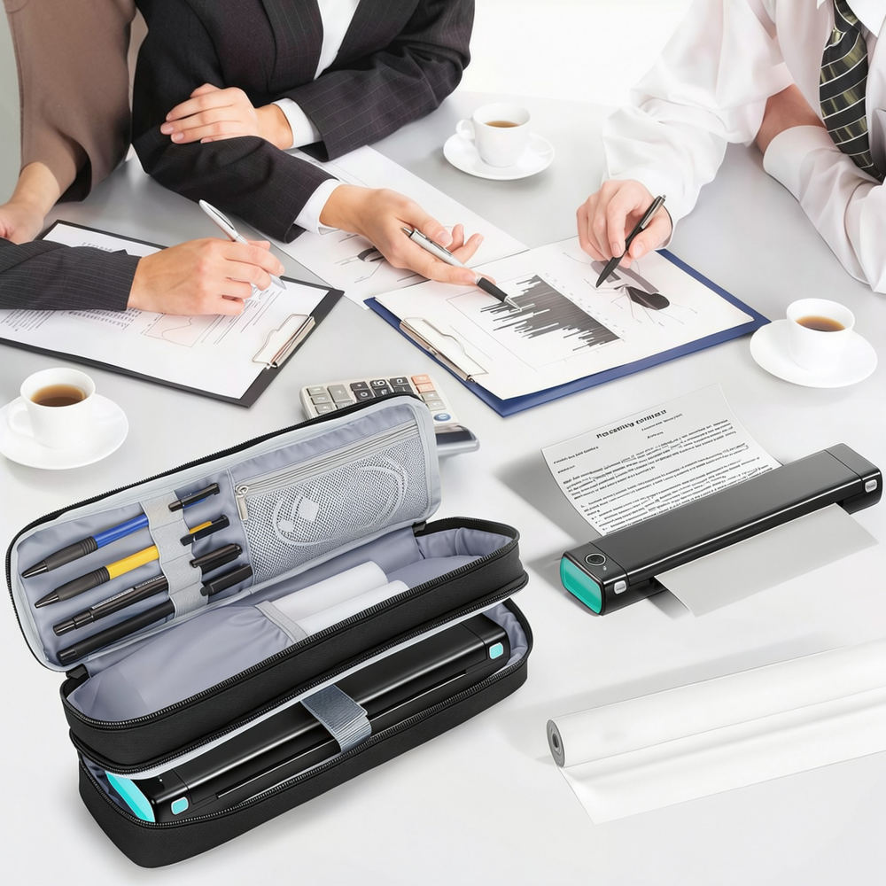 Tech Accessories Travel Organizer Pouch - Tragbare Aufbewahrungsbox für Scanstifte, geeignet für
