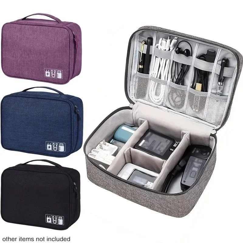 Tech Accessories Storage - Elektronik-Organizer Reiseetui Wasserfeste Kabelorganizer-Tasche Tech-Geschenke Aufbewahrungstasche