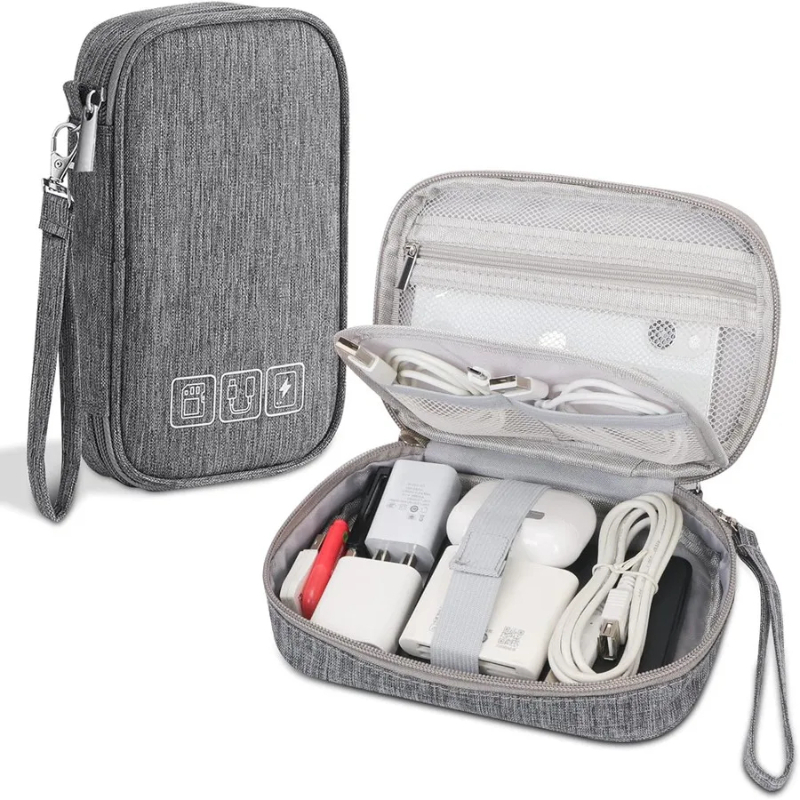Tech Accessories Case - Mehrzweck-Kabel-Aufbewahrungstasche, elektronischer Organizer, digitales Ladegerät, Drähte,