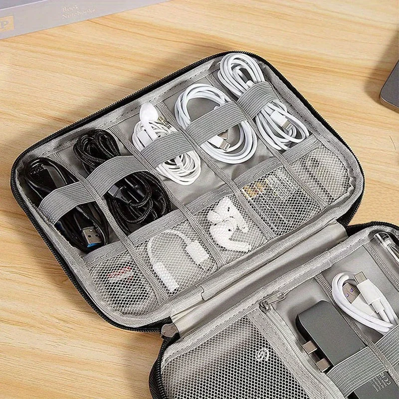 Tech Accessories Travel Organizer Pouch - 1 Packung Tragbare Aufbewahrungstasche für Elektronisches