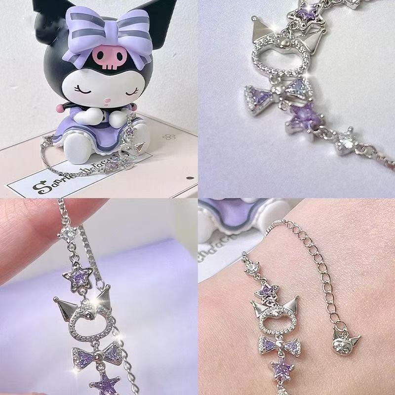 Kuromi-inspiriertes Charm-Armb – Kawaii Tech Accessories Bewertung und Preis
