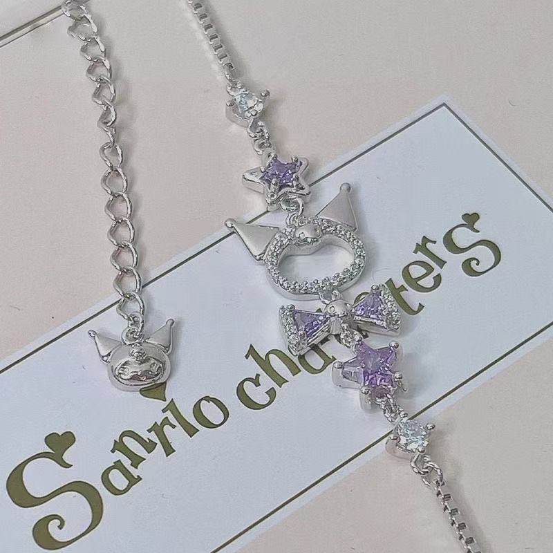 Kuromi-inspiriertes Charm-Armb – Kawaii Tech Accessories Bewertung und Preis